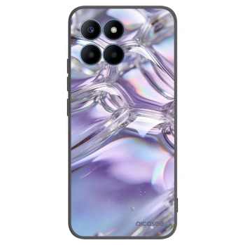 Picasee silikónový čierny obal pre Honor 70 Lite - Iridescent bubbles