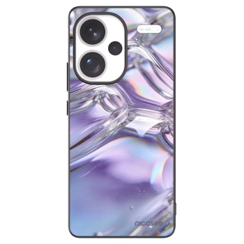 Picasee silikónový čierny obal pre Xiaomi Redmi Note 13 Pro+ 5G - Iridescent bubbles