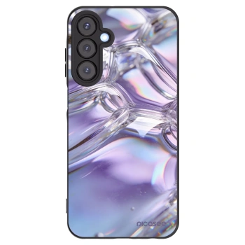 Picasee silikónový čierny obal pre Samsung Galaxy A25 A256B 5G - Iridescent bubbles