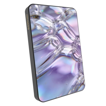 Powerbanka s MagSafe 5 000 mAh Šedá - Iridescent bubbles