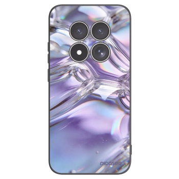 Picasee silikónový čierny obal pre Xiaomi Redmi Note 15 Pro 5G - Iridescent bubbles