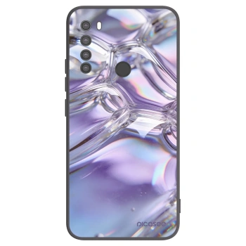 Picasee silikónový čierny obal pre Xiaomi Redmi Note 8 - Iridescent bubbles