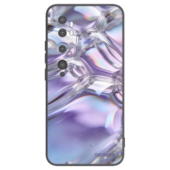 Picasee silikónový čierny obal pre Xiaomi Mi Note 10 (Pro) - Iridescent bubbles