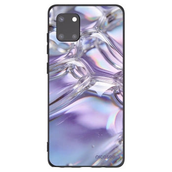 Picasee silikónový čierny obal pre Samsung Galaxy Note 10 Lite N770F - Iridescent bubbles
