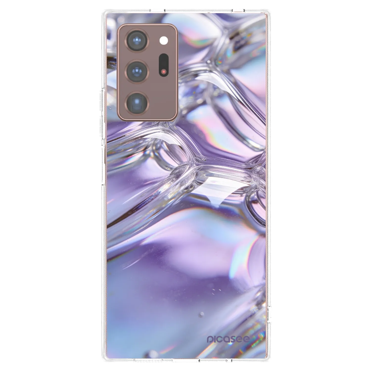 Picasee silikónový prehľadný obal pre Samsung Galaxy Note 20 Ultra - Iridescent bubbles