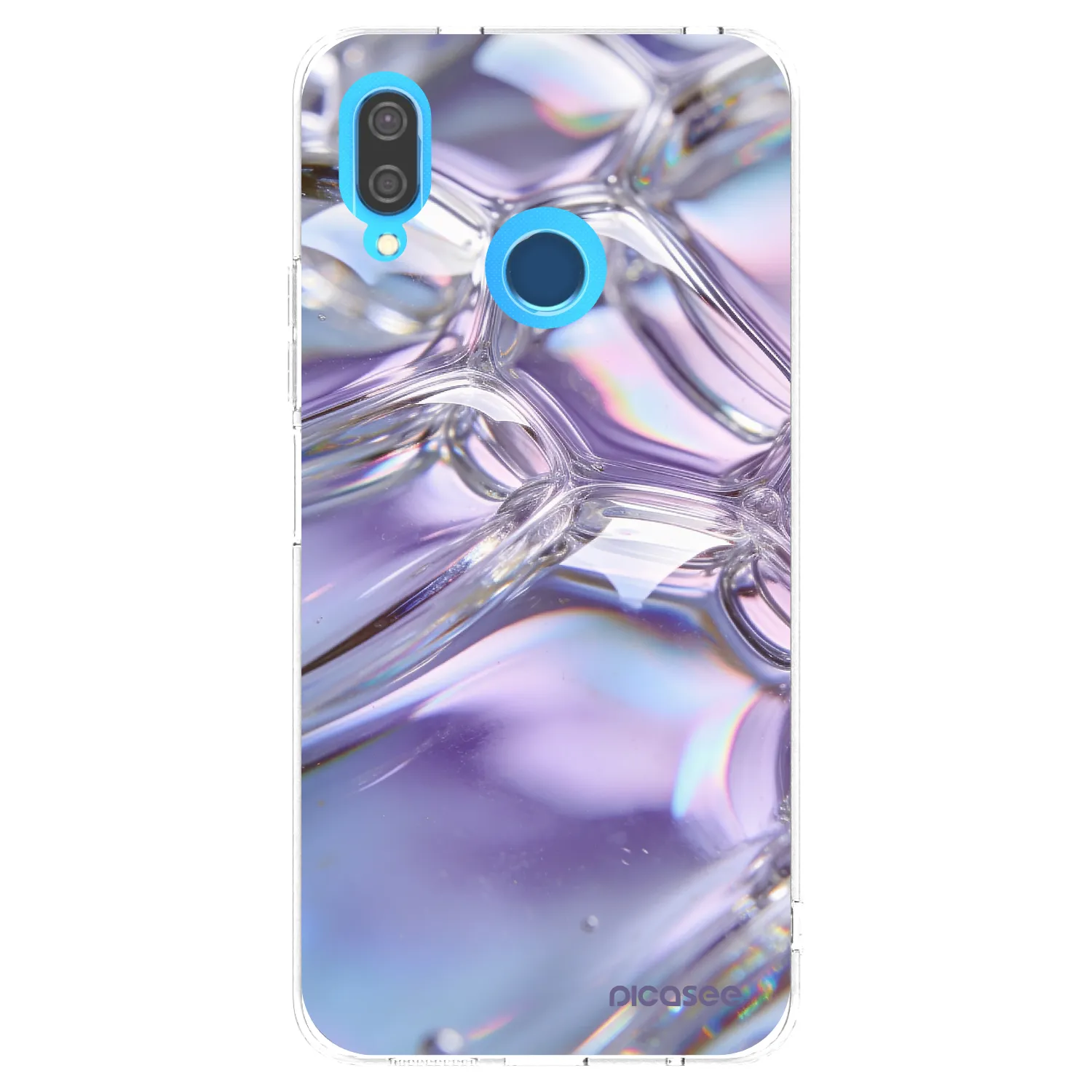 Picasee silikónový prehľadný obal pre Huawei P20 Lite - Iridescent bubbles