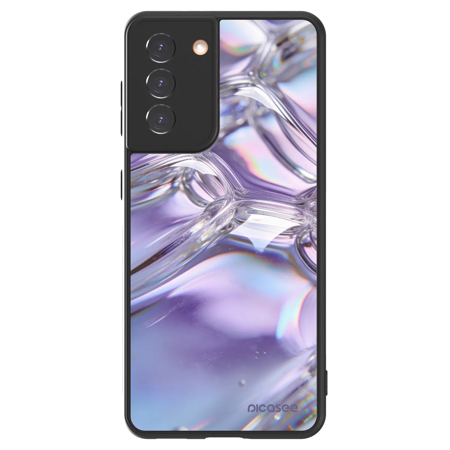Picasee ULTIMATE CASE pro Samsung Galaxy S21 5G G991B - Iridescent bubbles