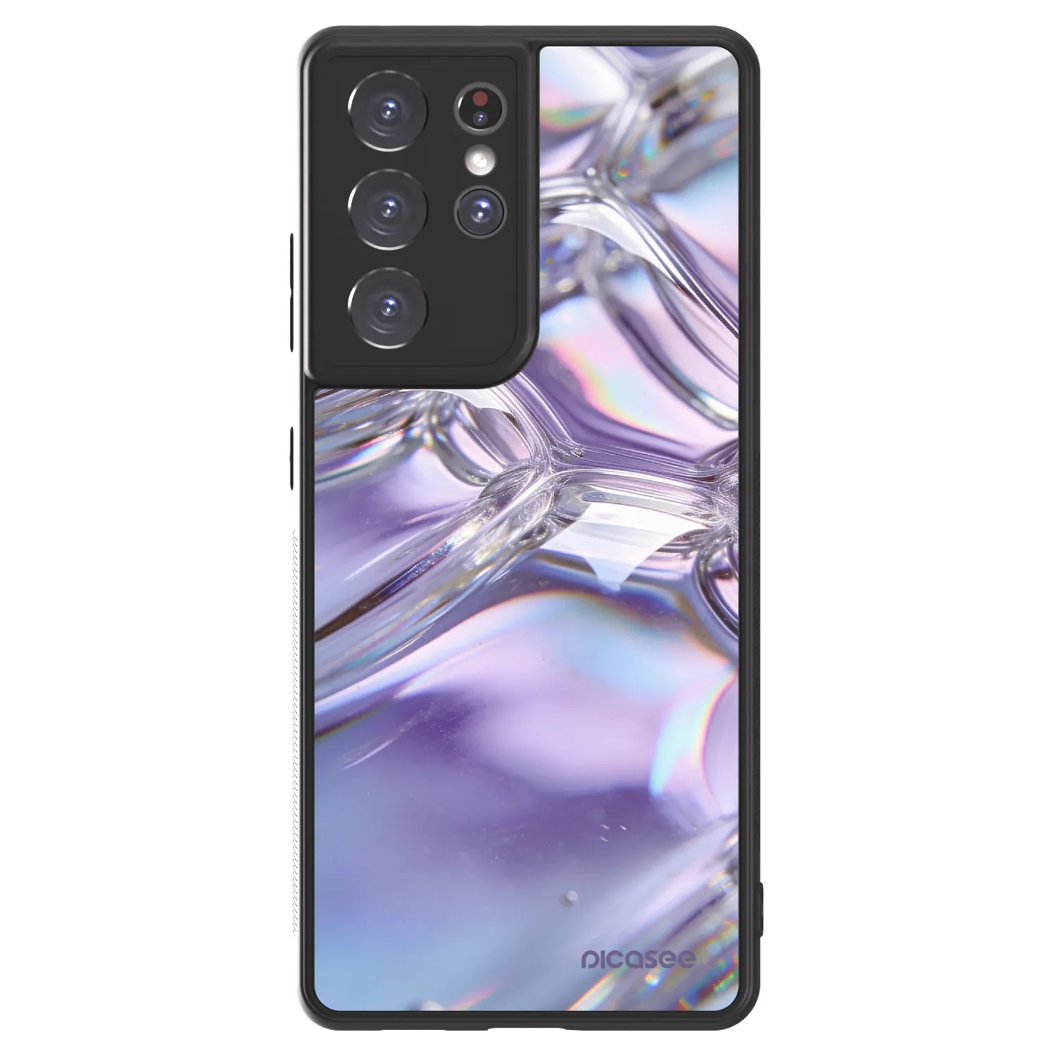 Picasee ULTIMATE CASE pro Samsung Galaxy S21 Ultra 5G G998B - Iridescent bubbles