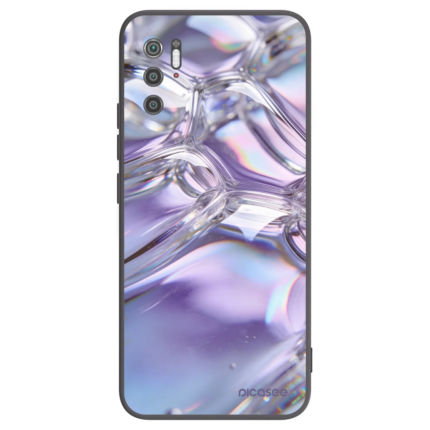 Picasee silikónový čierny obal pre Xiaomi Poco M3 Pro 5G - Iridescent bubbles