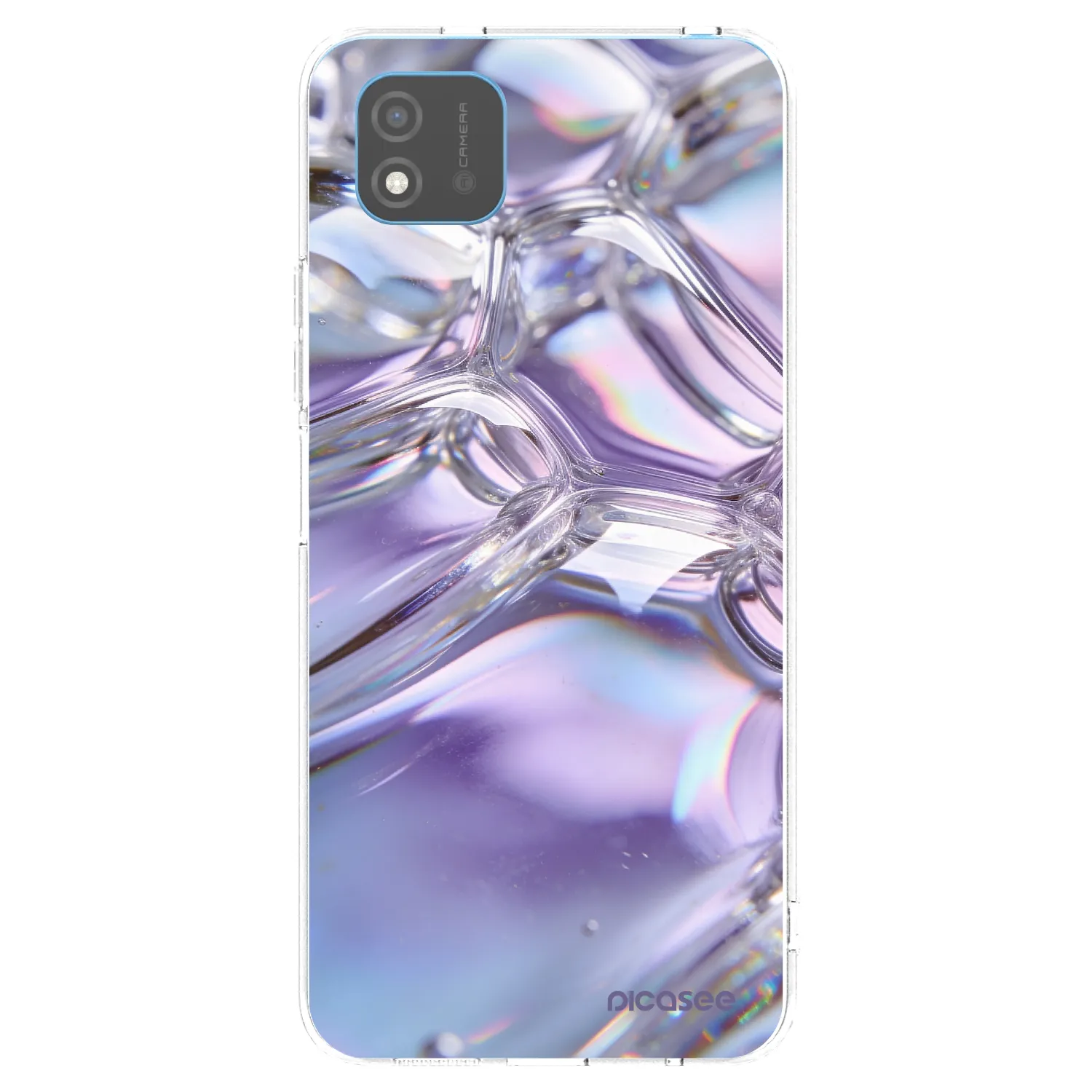 Picasee silikónový prehľadný obal pre Realme C11 (2021) - Iridescent bubbles