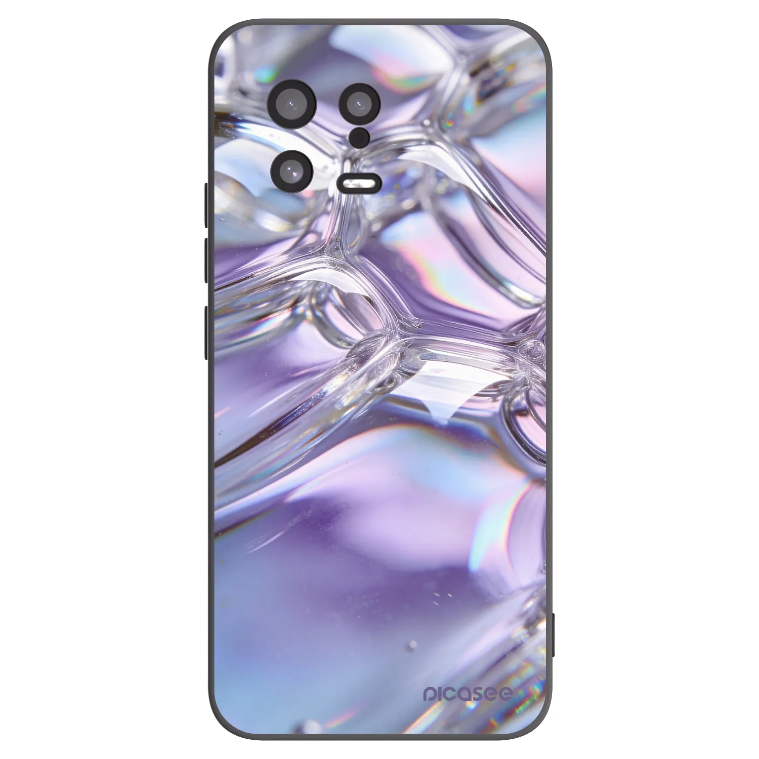 Picasee silikónový čierny obal pre Xiaomi 13 - Iridescent bubbles