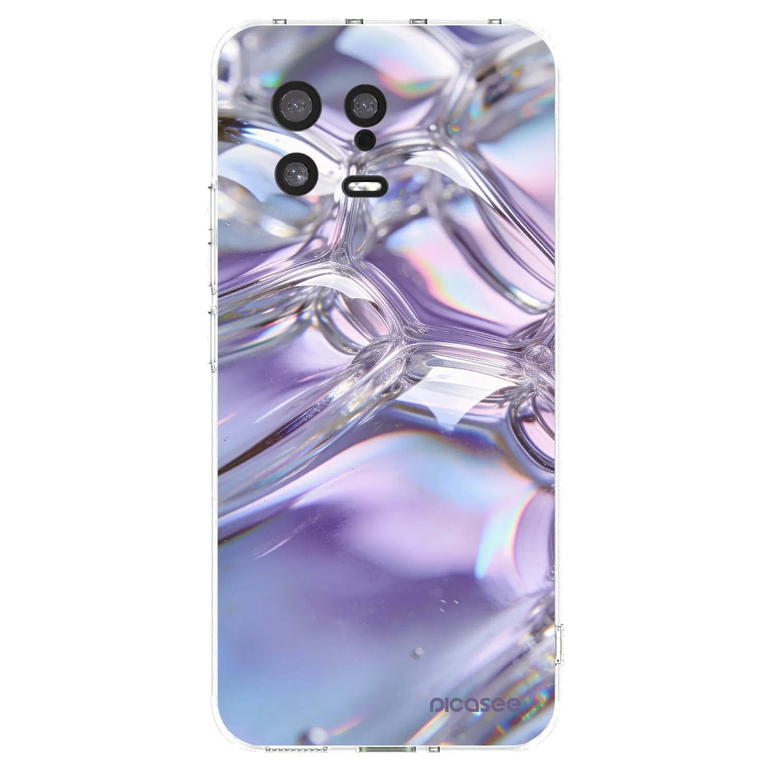 Picasee silikónový prehľadný obal pre Xiaomi 13 - Iridescent bubbles