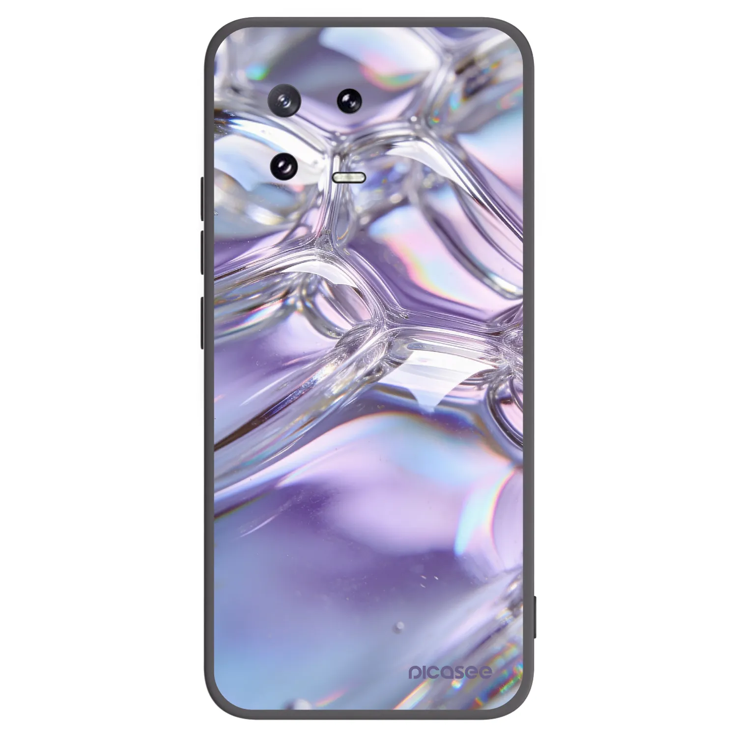 Picasee silikónový čierny obal pre Xiaomi 13 Pro - Iridescent bubbles