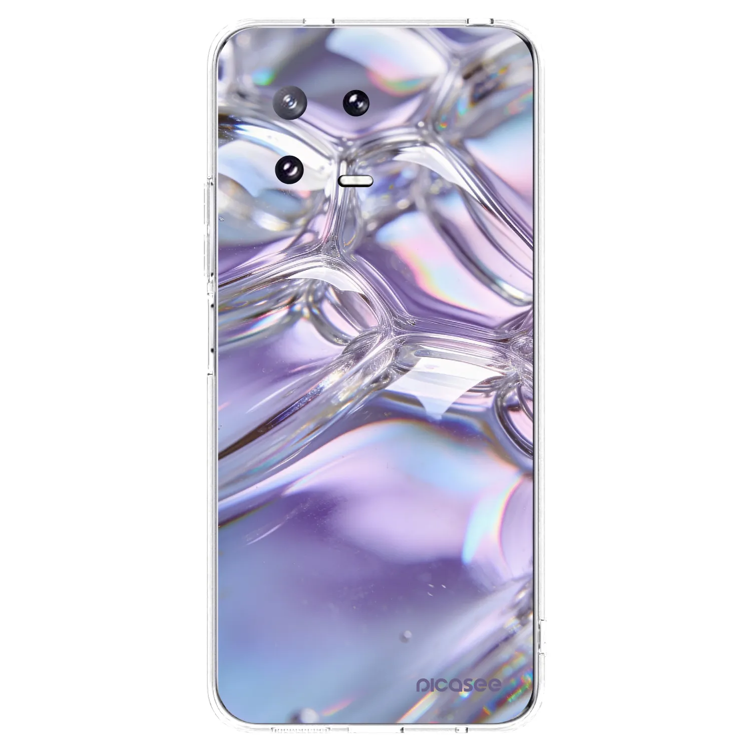 Picasee silikónový prehľadný obal pre Xiaomi 13 Pro - Iridescent bubbles