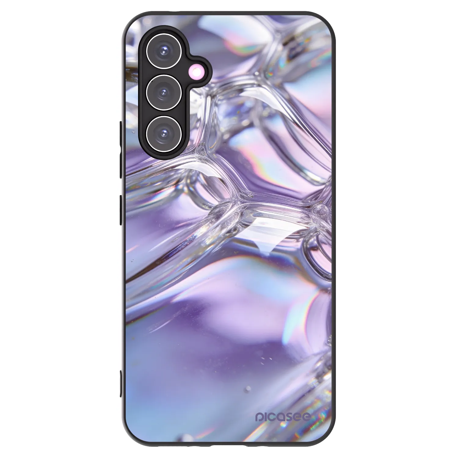 Picasee silikónový čierny obal pre Samsung Galaxy A54 5G A546B - Iridescent bubbles