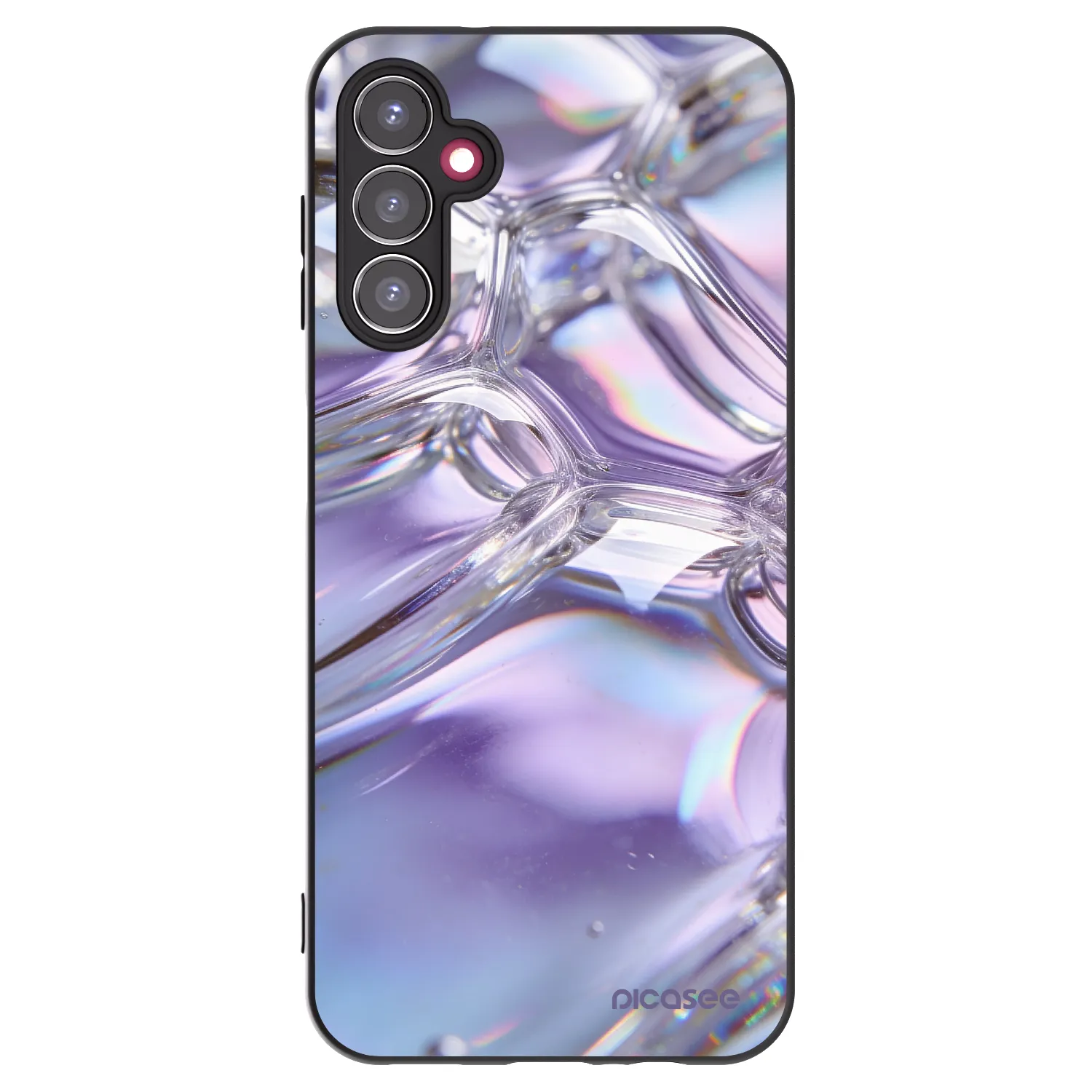 Picasee silikónový čierny obal pre Samsung Galaxy A14 5G A146P - Iridescent bubbles