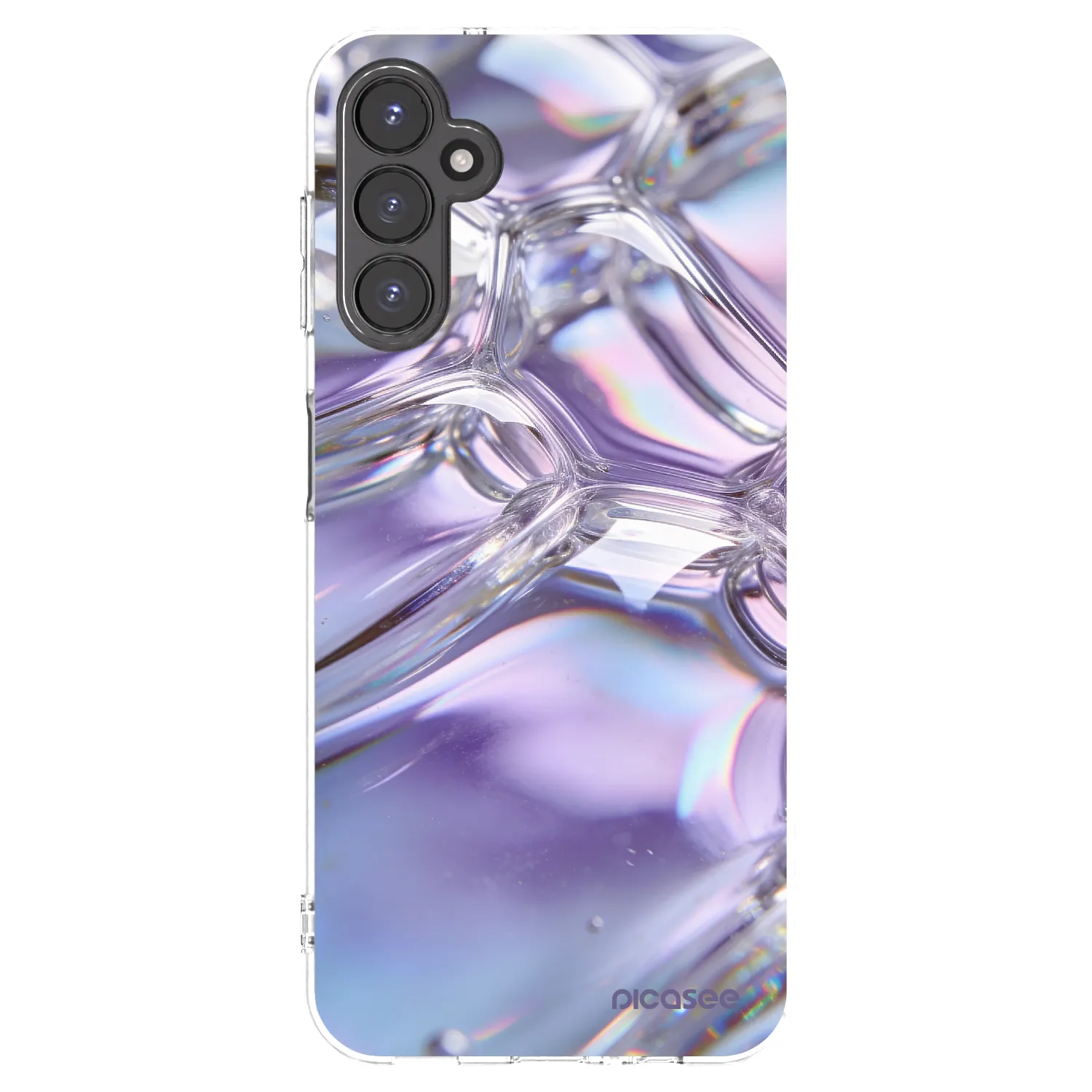 Picasee silikónový prehľadný obal pre Samsung Galaxy A14 5G A146P - Iridescent bubbles