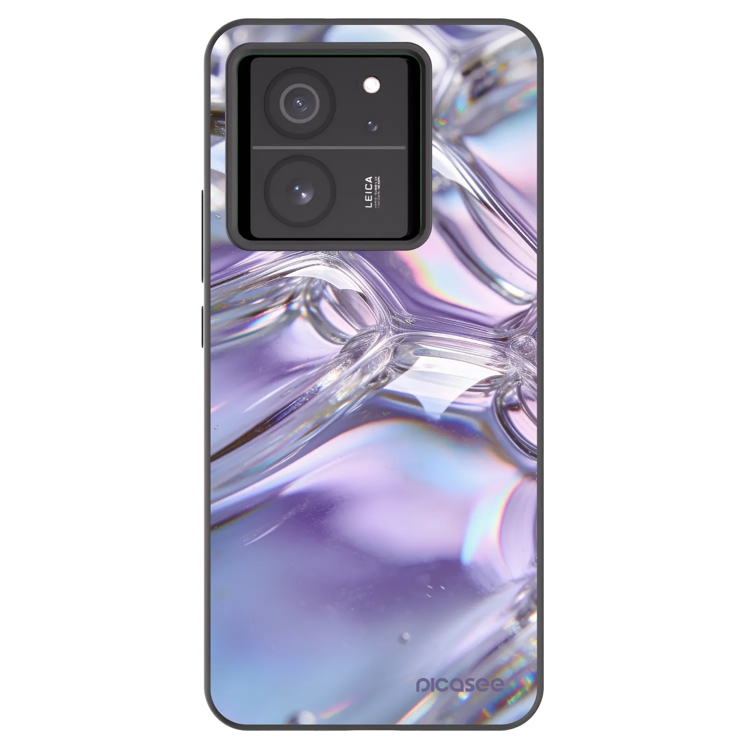 Picasee silikónový čierny obal pre Xiaomi 13T - Iridescent bubbles