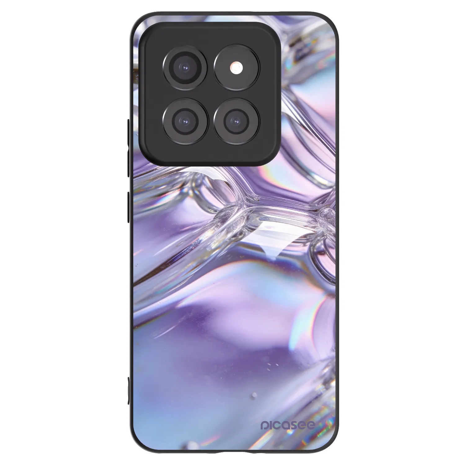 Picasee silikónový čierny obal pre Xiaomi 14 Pro - Iridescent bubbles