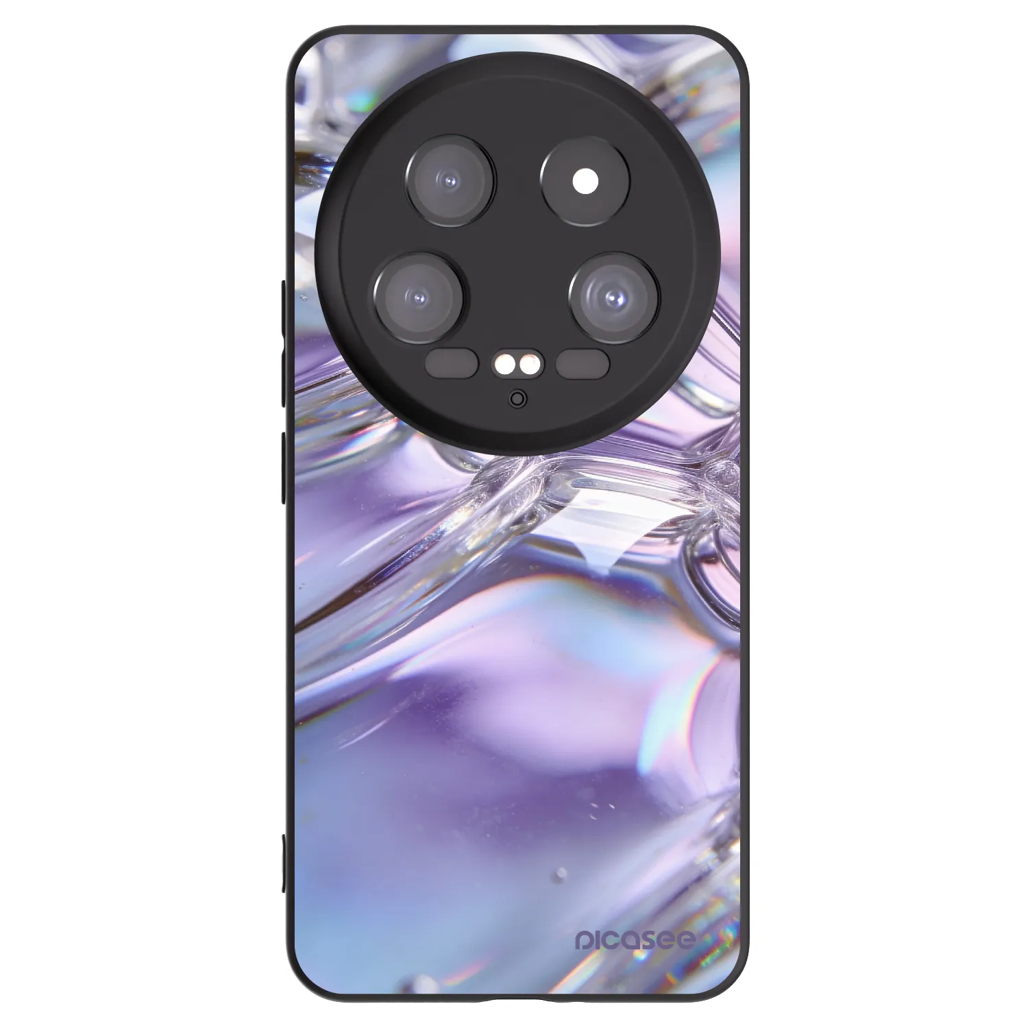 Picasee silikónový čierny obal pre Xiaomi 14 Ultra - Iridescent bubbles