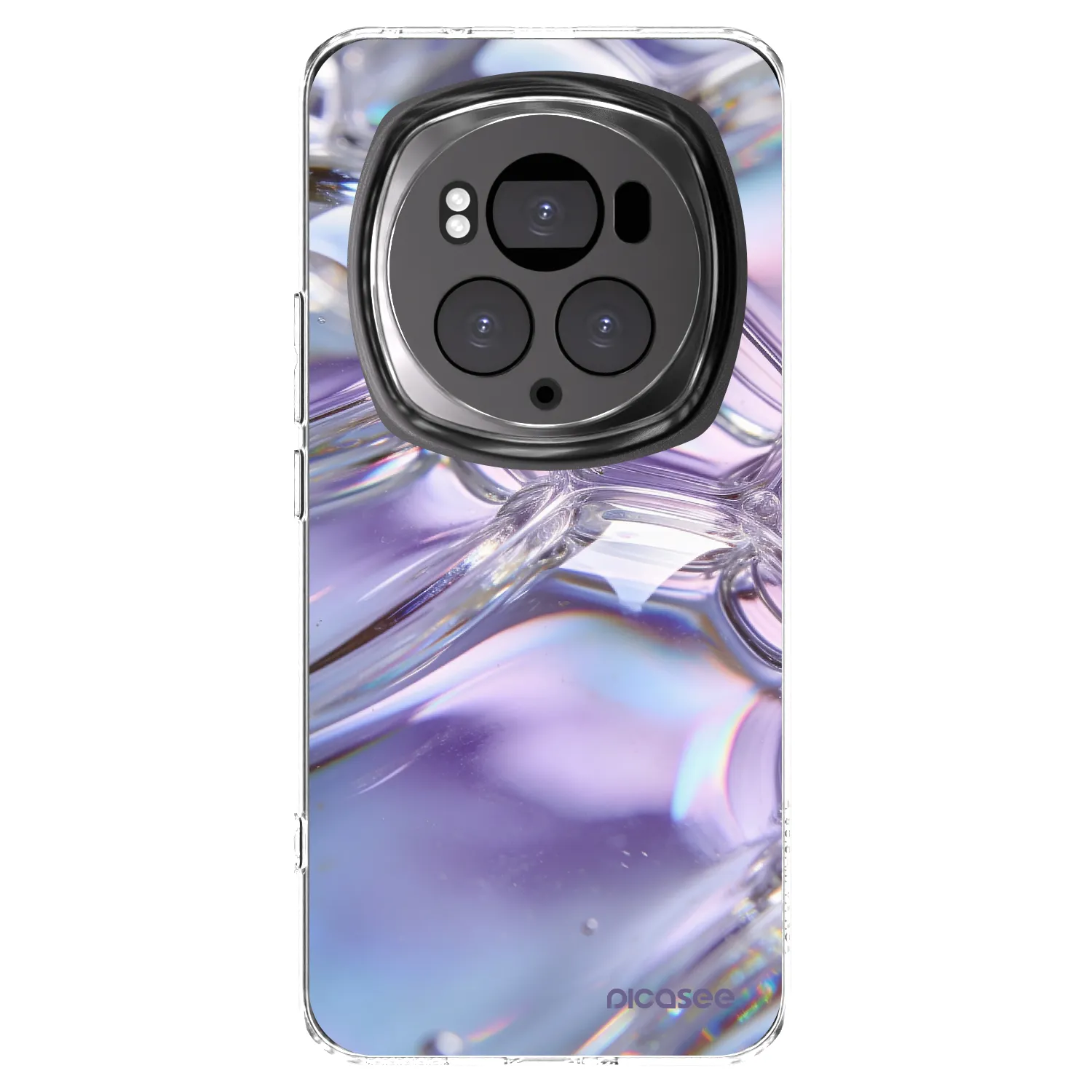 Picasee silikónový prehľadný obal pre Honor Magic6 Pro - Iridescent bubbles