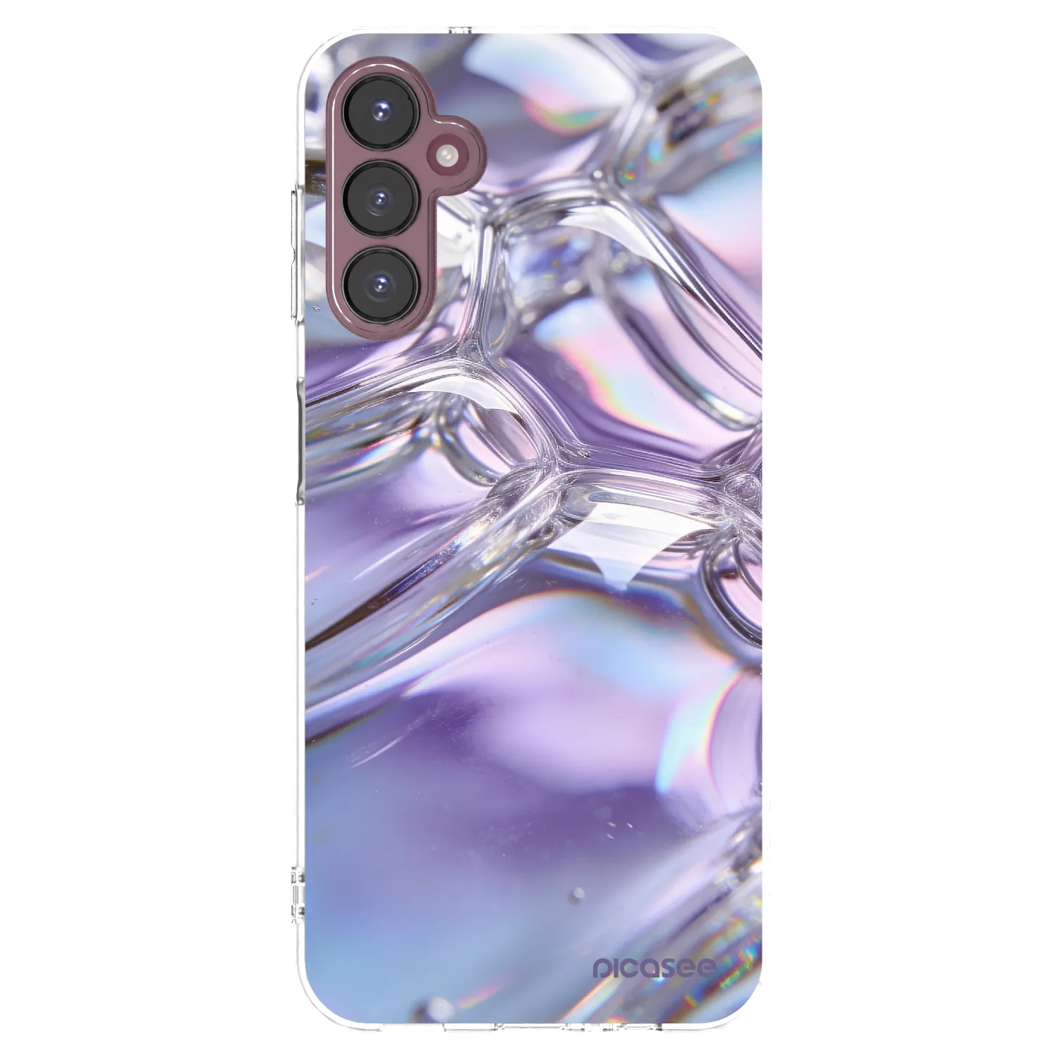 Picasee silikónový prehľadný obal pre Samsung Galaxy A05s A057G - Iridescent bubbles