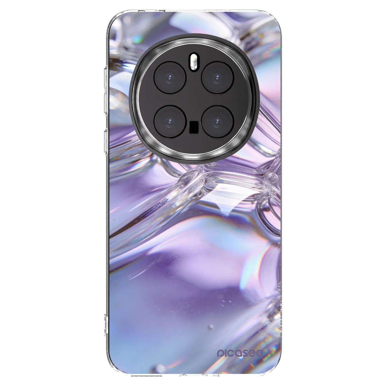 Picasee silikónový prehľadný obal pre Honor Magic7 Pro 5G - Iridescent bubbles
