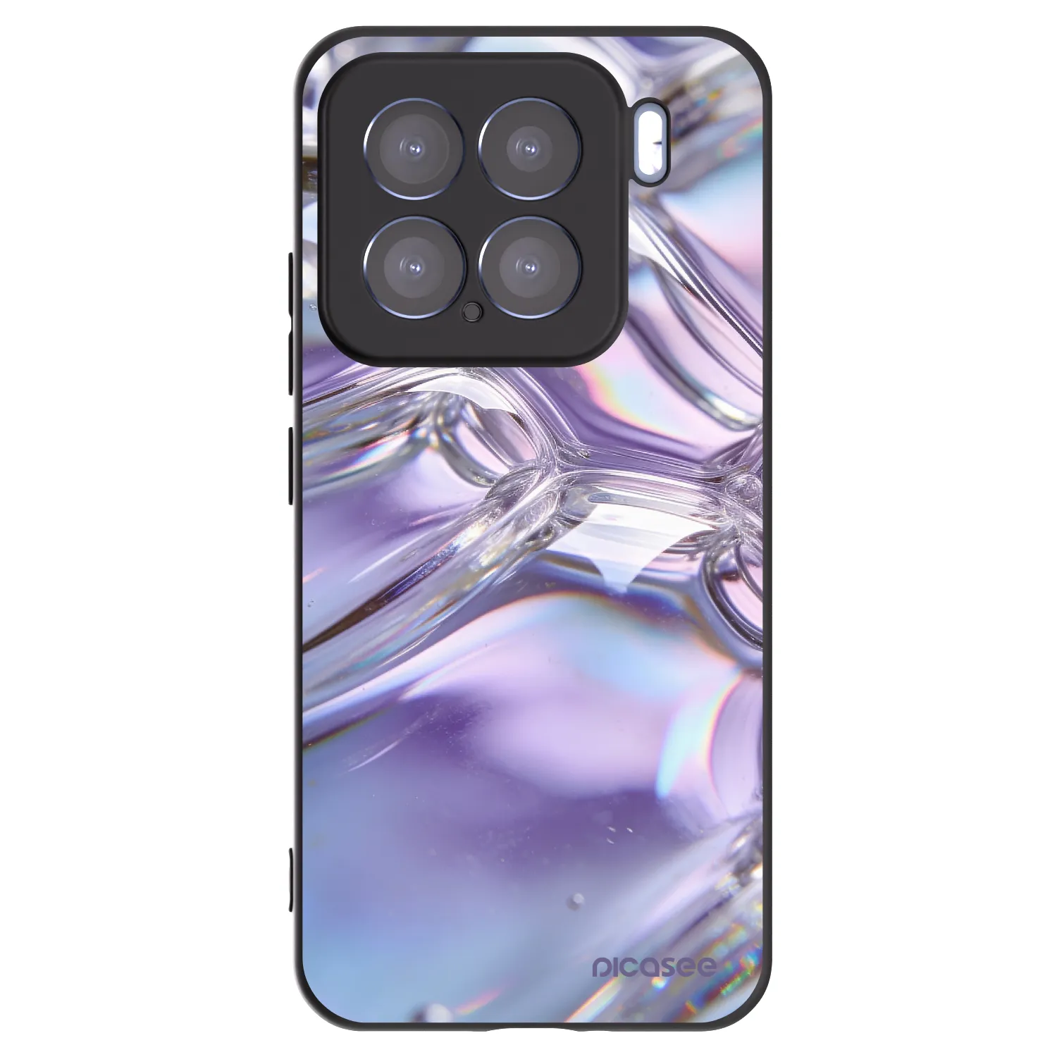Picasee silikónový čierny obal pre Xiaomi 15 - Iridescent bubbles