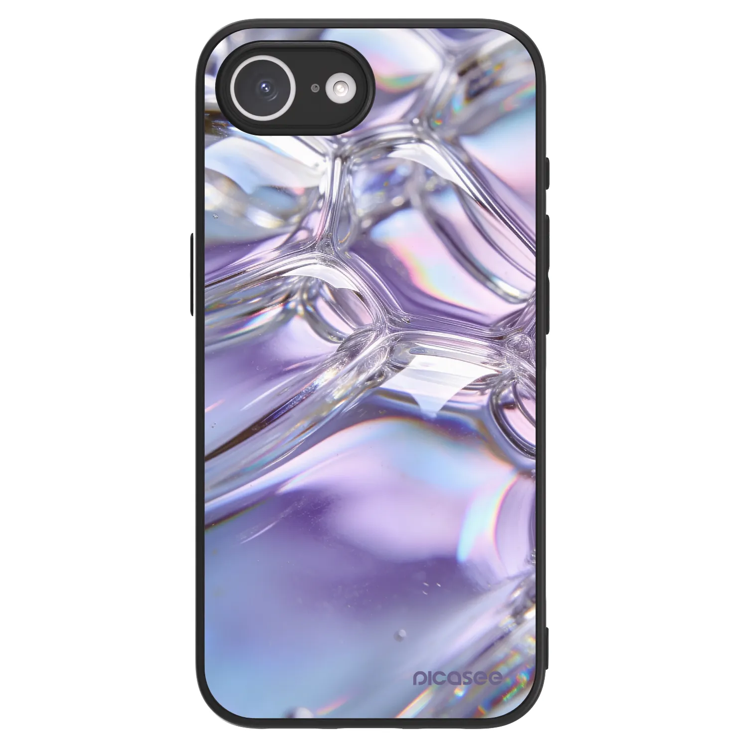 Picasee ULTIMATE CASE MagSafe pro Apple iPhone 16e - Iridescent bubbles