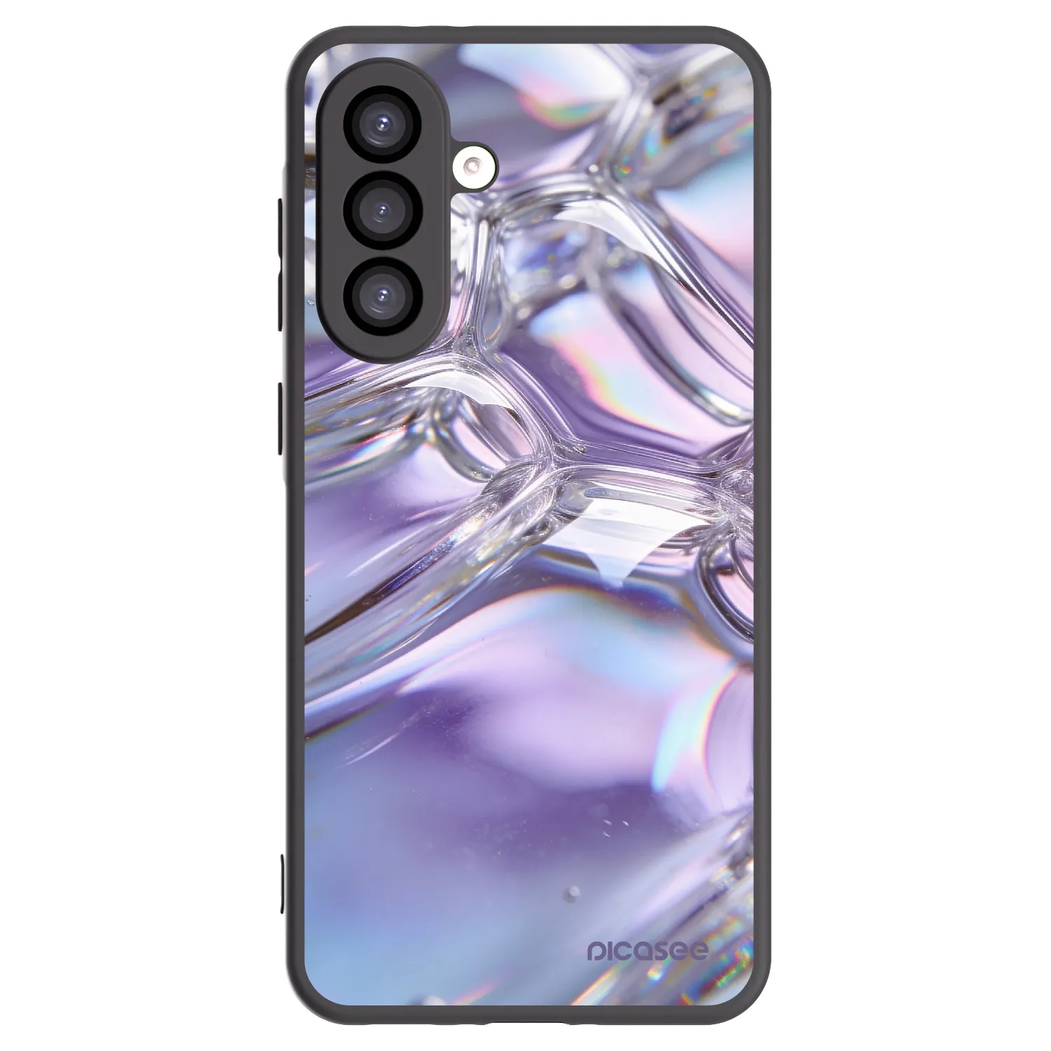 Picasee silikónový čierny obal pre Samsung Galaxy A26 5G A266B - Iridescent bubbles