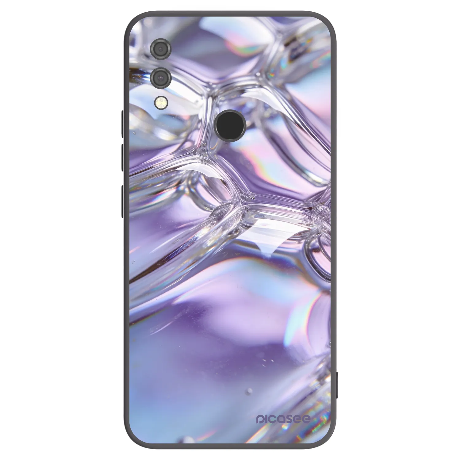 Picasee silikónový čierny obal pre Xiaomi Redmi Note 7 - Iridescent bubbles