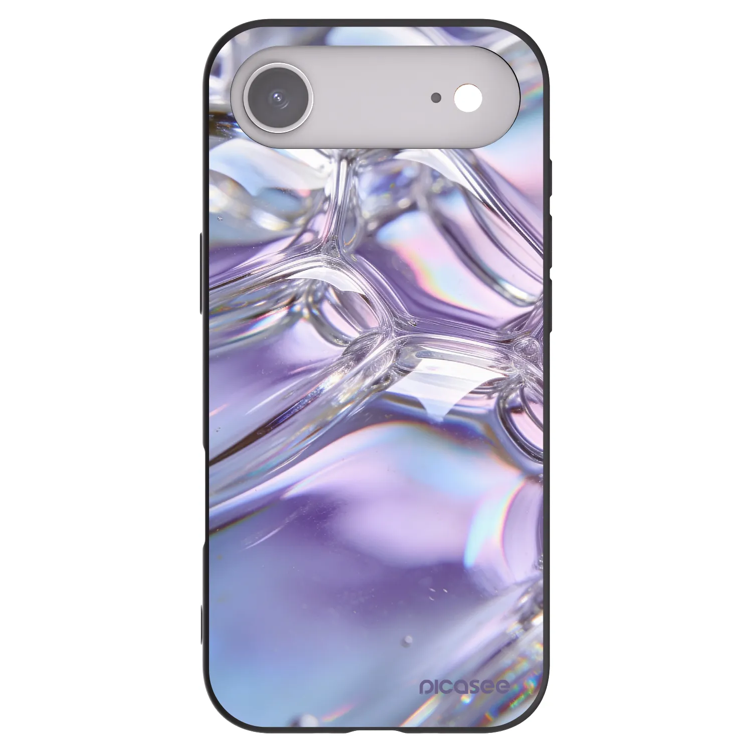Picasee silikónový čierny obal pre Apple iPhone Air - Iridescent bubbles