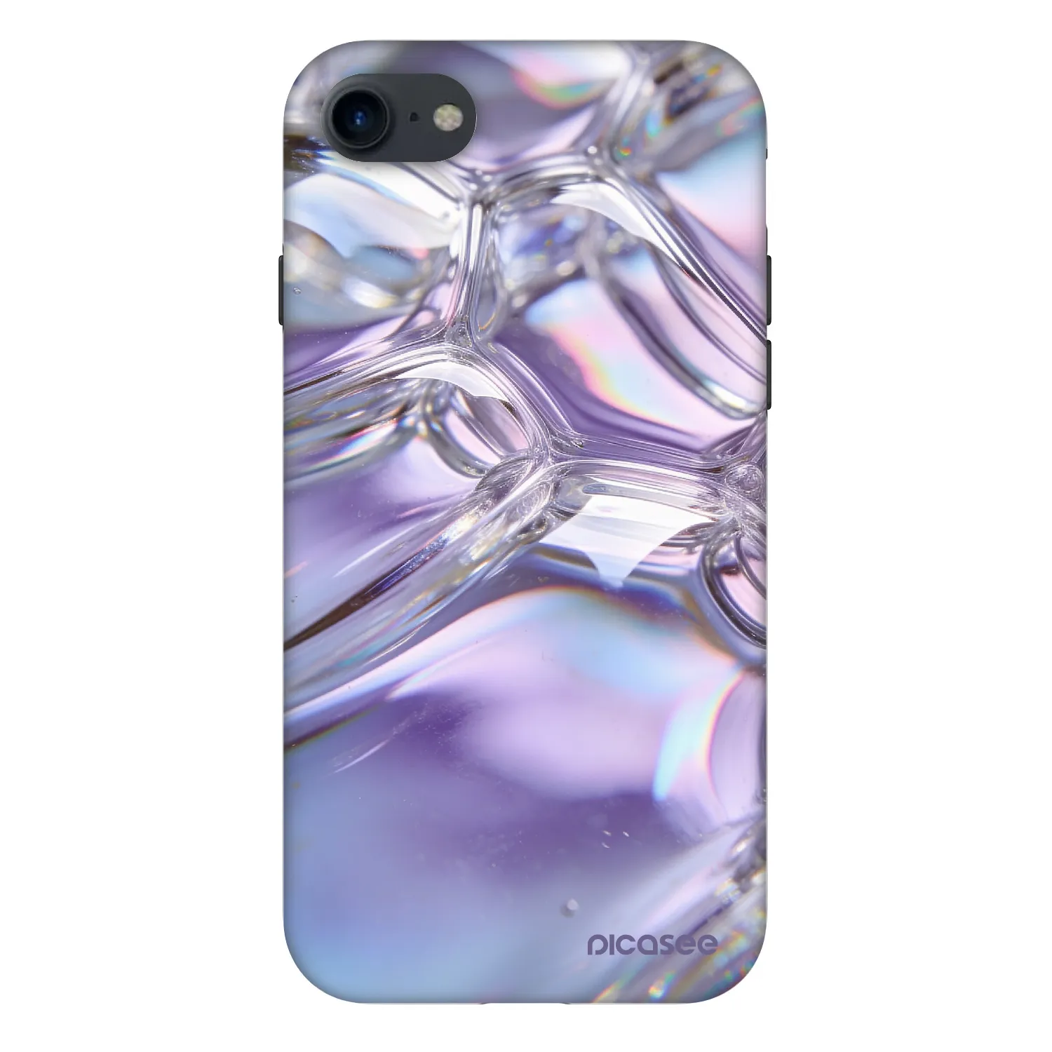 Picasee Fashion Case pre Apple iPhone SE 2020 - Iridescent bubbles