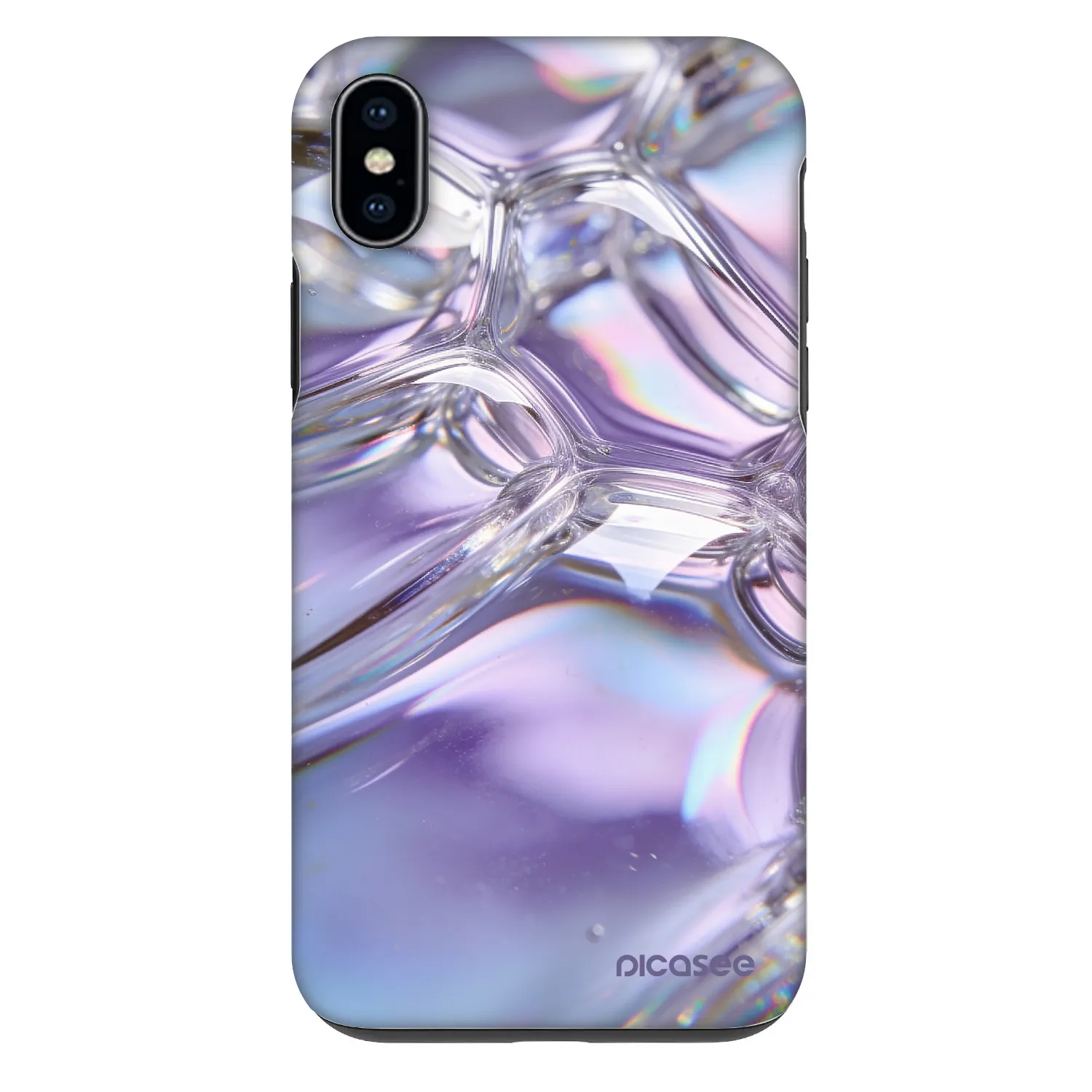 Picasee Fashion Case pre Apple iPhone XS Max - Iridescent bubbles