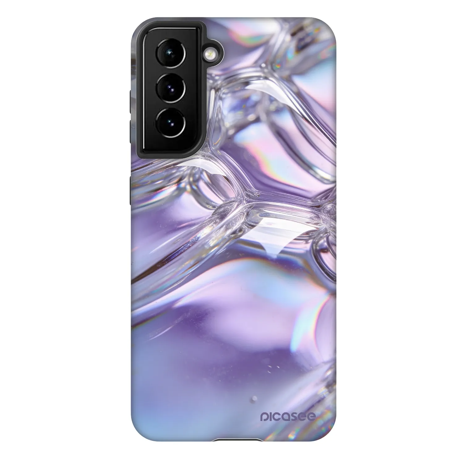 Picasee Fashion Case pre Samsung Galaxy S21 5G G991B - Iridescent bubbles