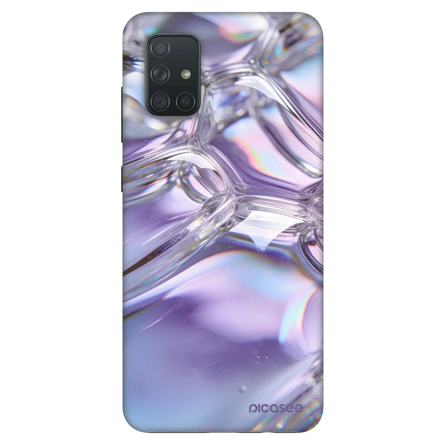 Picasee Fashion Case pre Samsung Galaxy A71 A715F - Iridescent bubbles