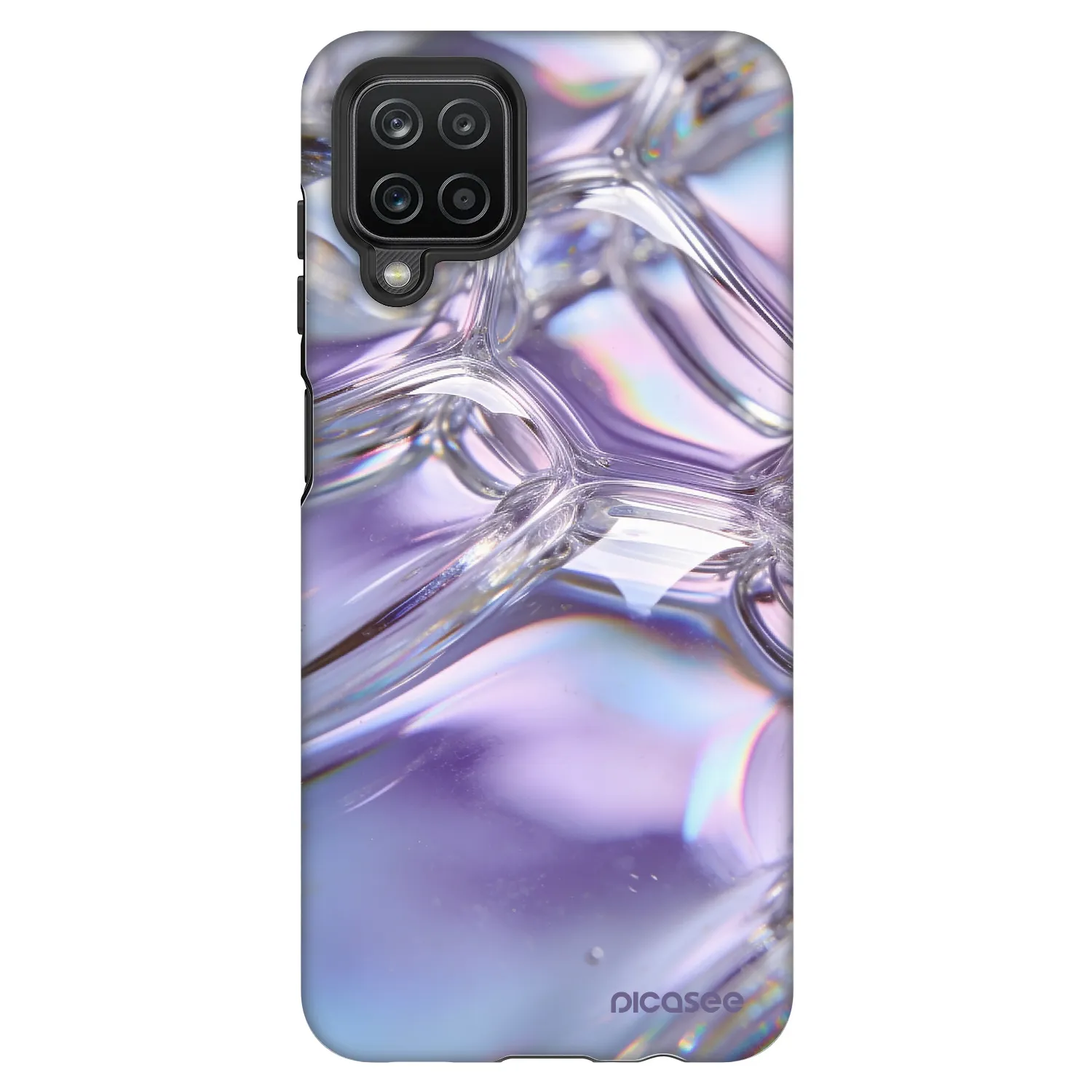 Picasee Fashion Case pre Samsung Galaxy A12 A125F - Iridescent bubbles