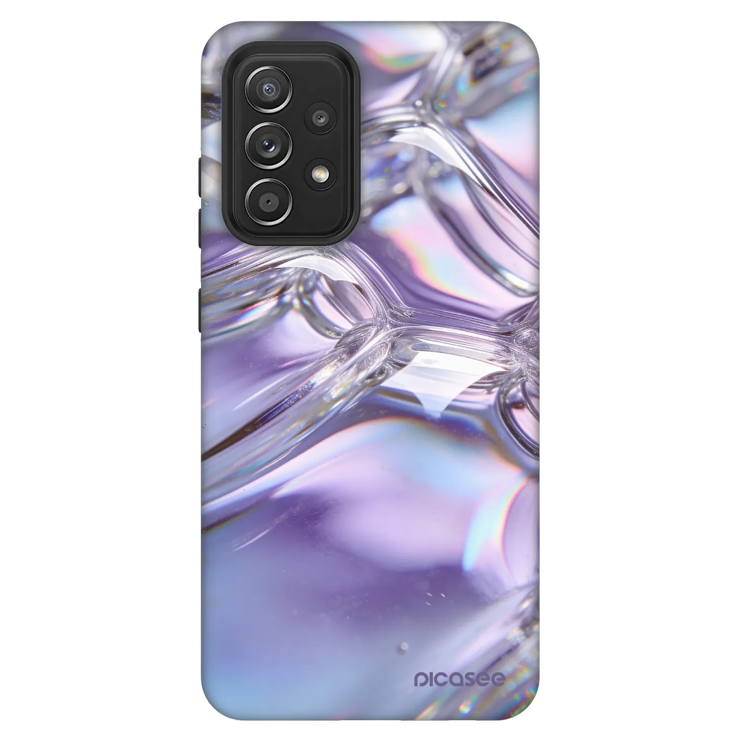 Picasee Fashion Case pre Samsung Galaxy A52 5G A525F - Iridescent bubbles