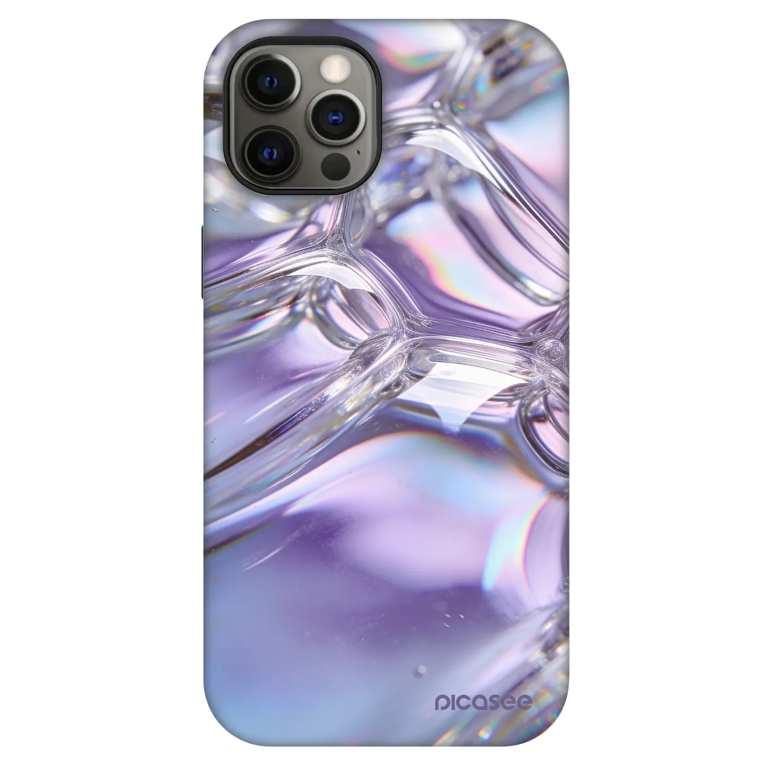 Picasee Fashion Case MagSafe pre Apple iPhone 12 Pro - Iridescent bubbles