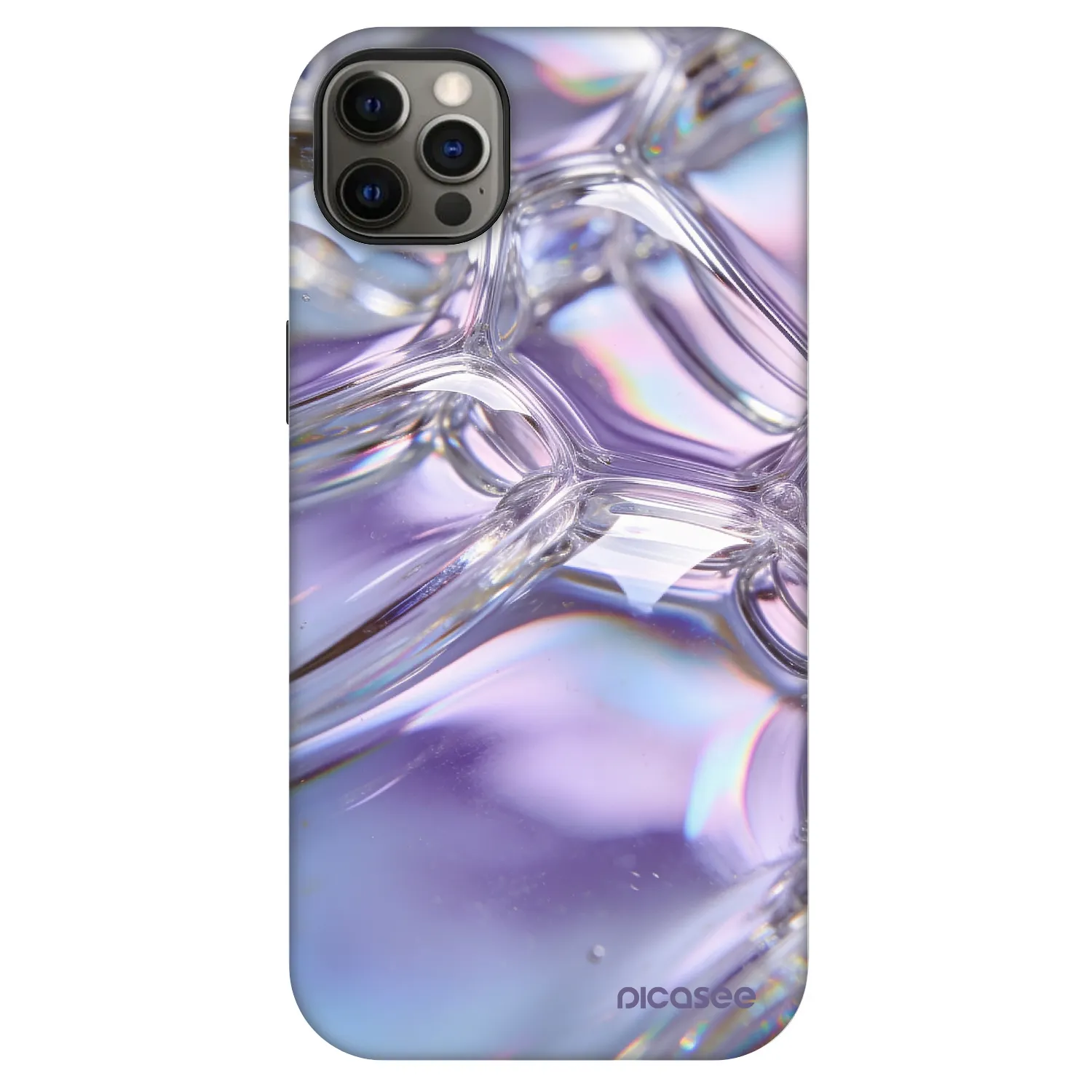 Picasee Fashion Case MagSafe pre Apple iPhone 12 Pro Max - Iridescent bubbles