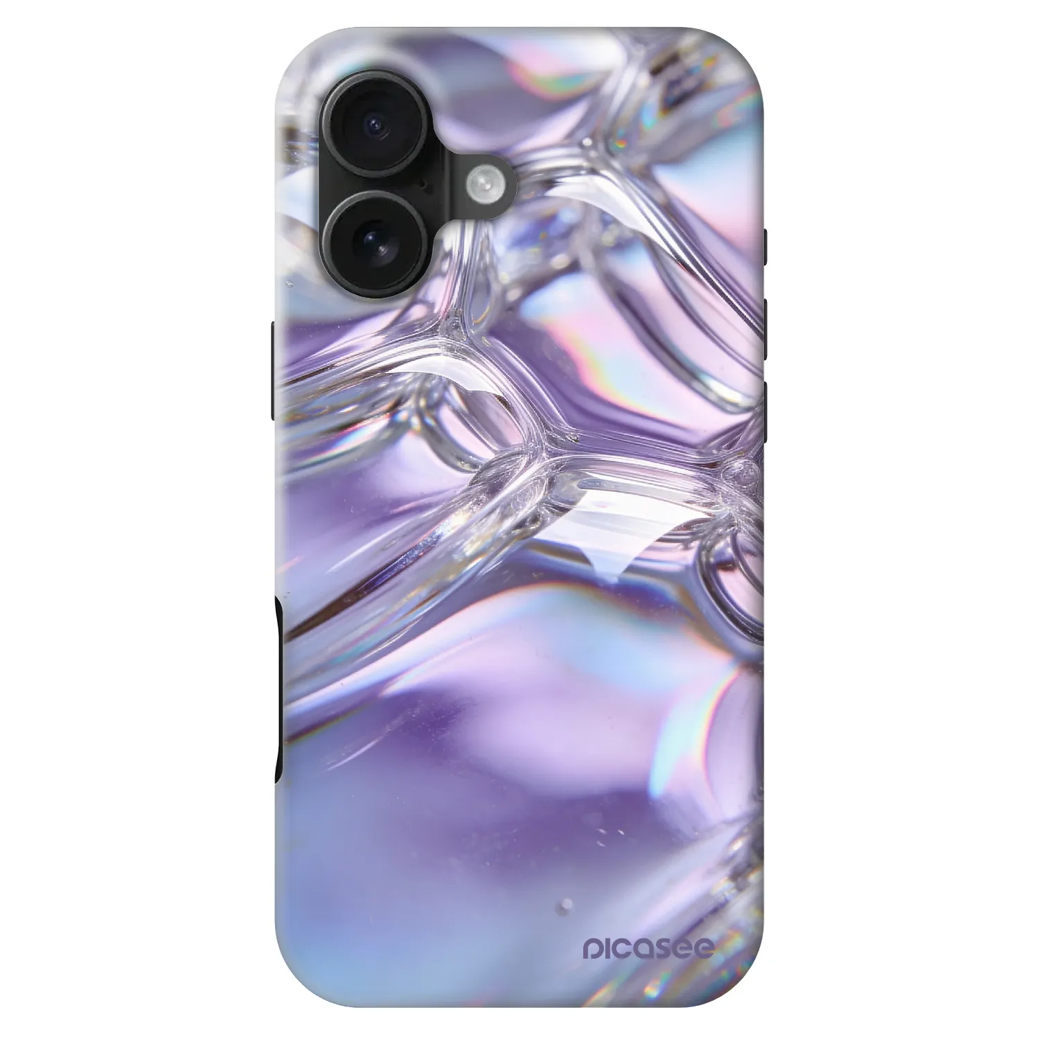 Picasee Fashion Case MagSafe pre Apple iPhone 16 - Iridescent bubbles
