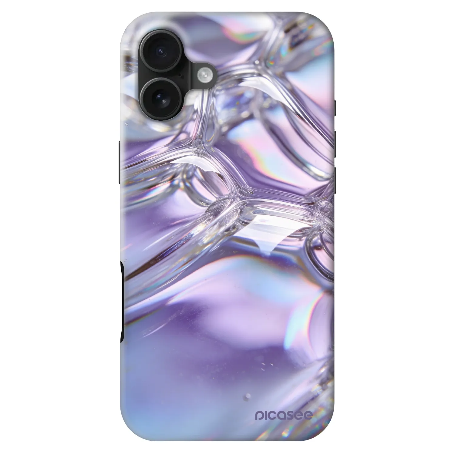 Picasee Fashion Case MagSafe pre Apple iPhone 16 Plus - Iridescent bubbles