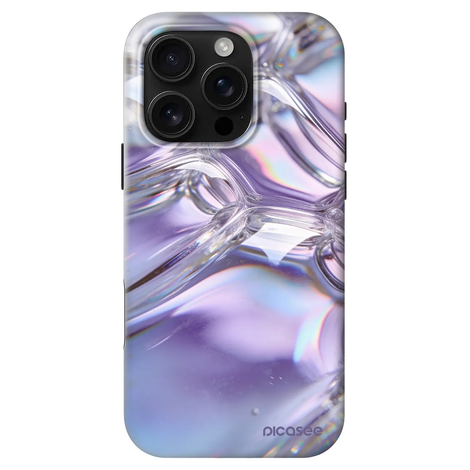 Picasee Fashion Case MagSafe pre Apple iPhone 16 Pro - Iridescent bubbles