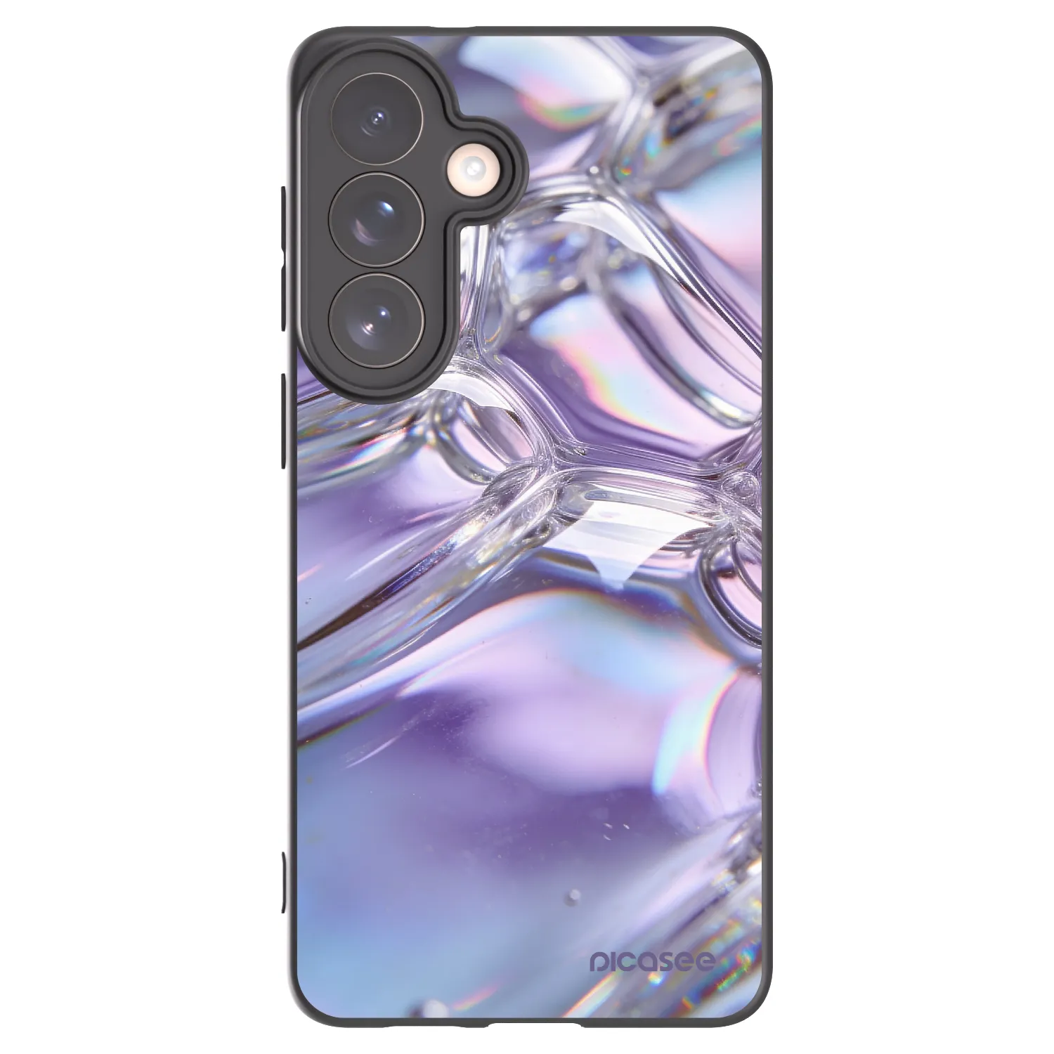 Picasee silikónový čierny obal pre Samsung Galaxy S26+ - Iridescent bubbles