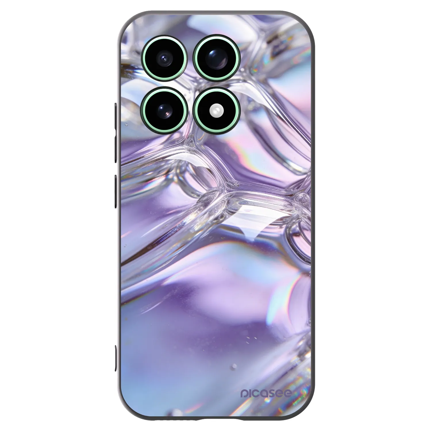 Picasee silikónový čierny obal pre Xiaomi 17 - Iridescent bubbles