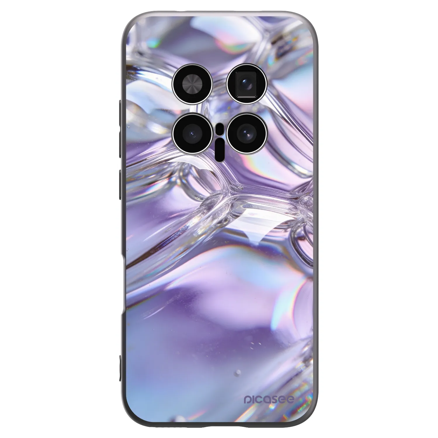 Picasee silikónový čierny obal pre Honor Magic8 Pro 5G - Iridescent bubbles