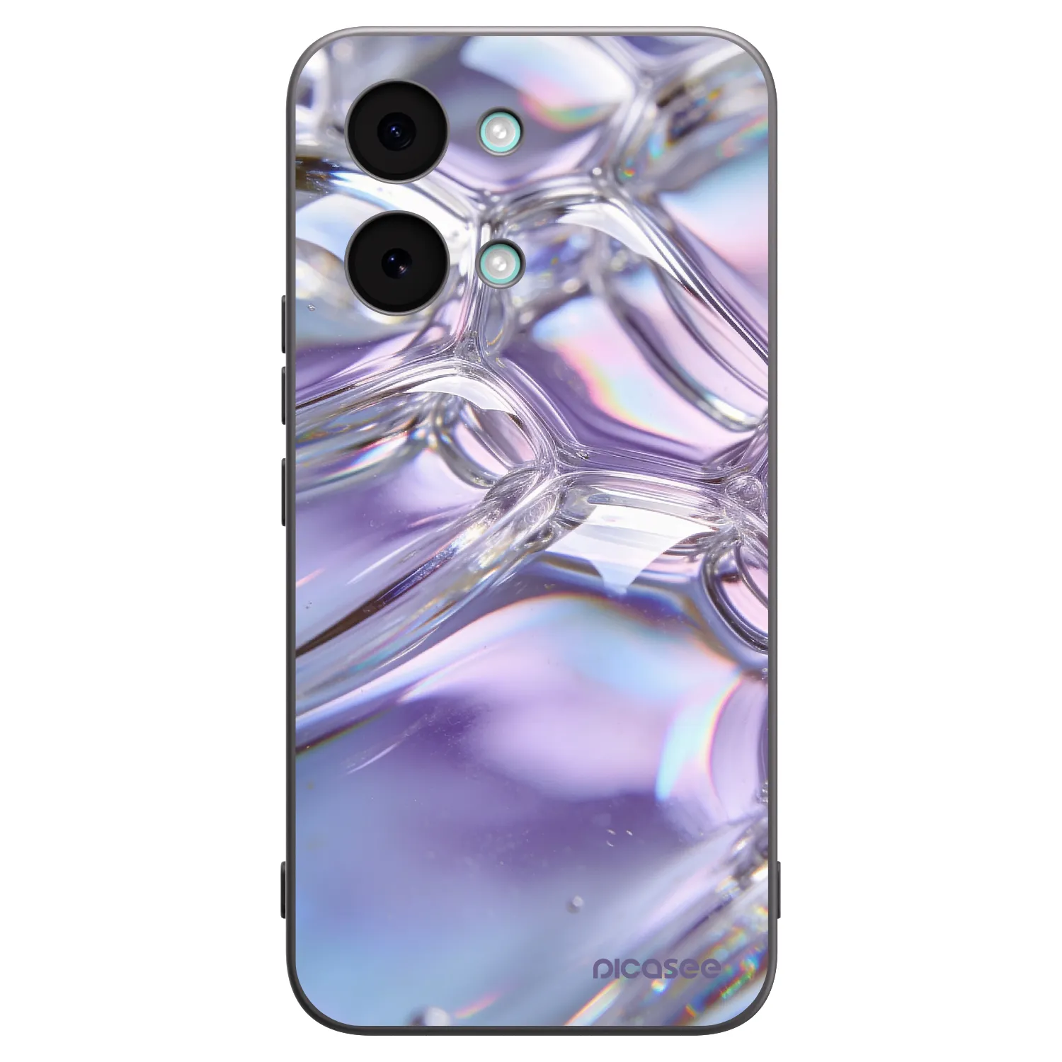 Picasee silikónový čierny obal pre Xiaomi Poco X8 Pro Max - Iridescent bubbles