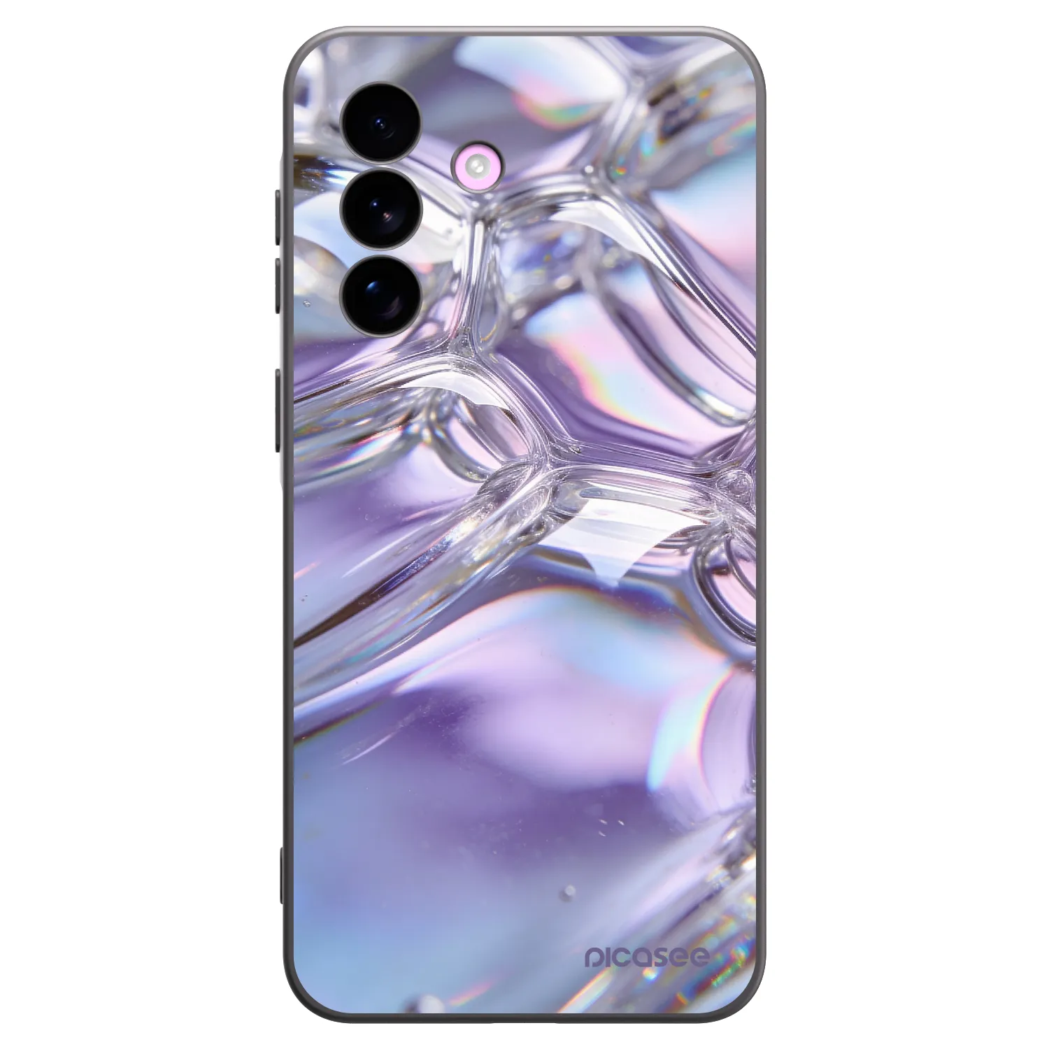 Picasee silikónový čierny obal pre Samsung Galaxy A57 5G - Iridescent bubbles
