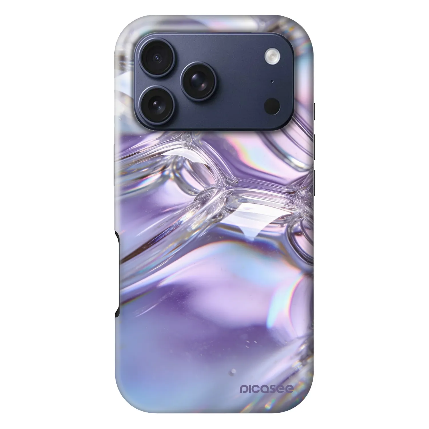 Picasee Fashion Case MagSafe pre Apple iPhone 18 Pro - Iridescent bubbles