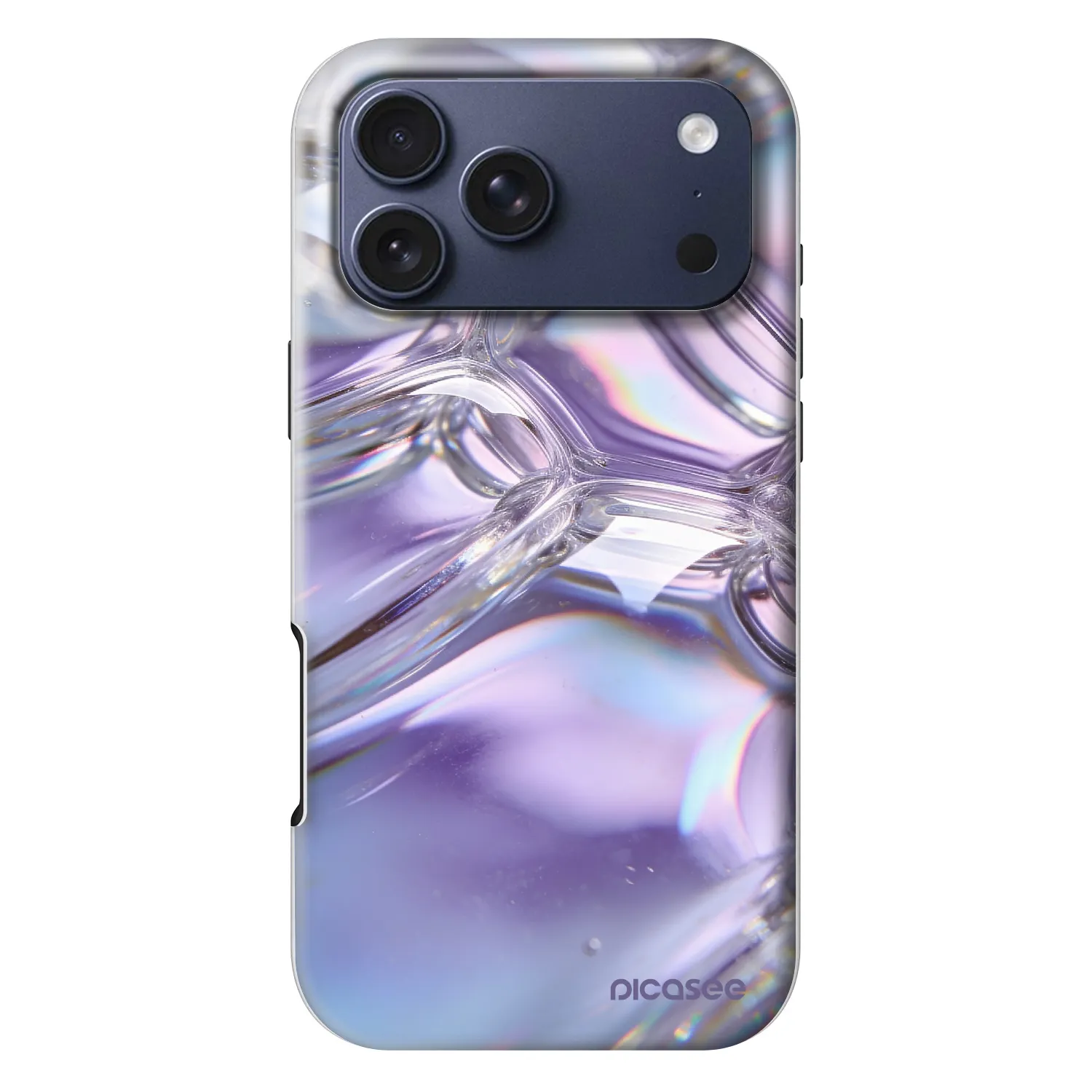 Picasee Fashion Case MagSafe pre Apple iPhone 18 Pro Max - Iridescent bubbles